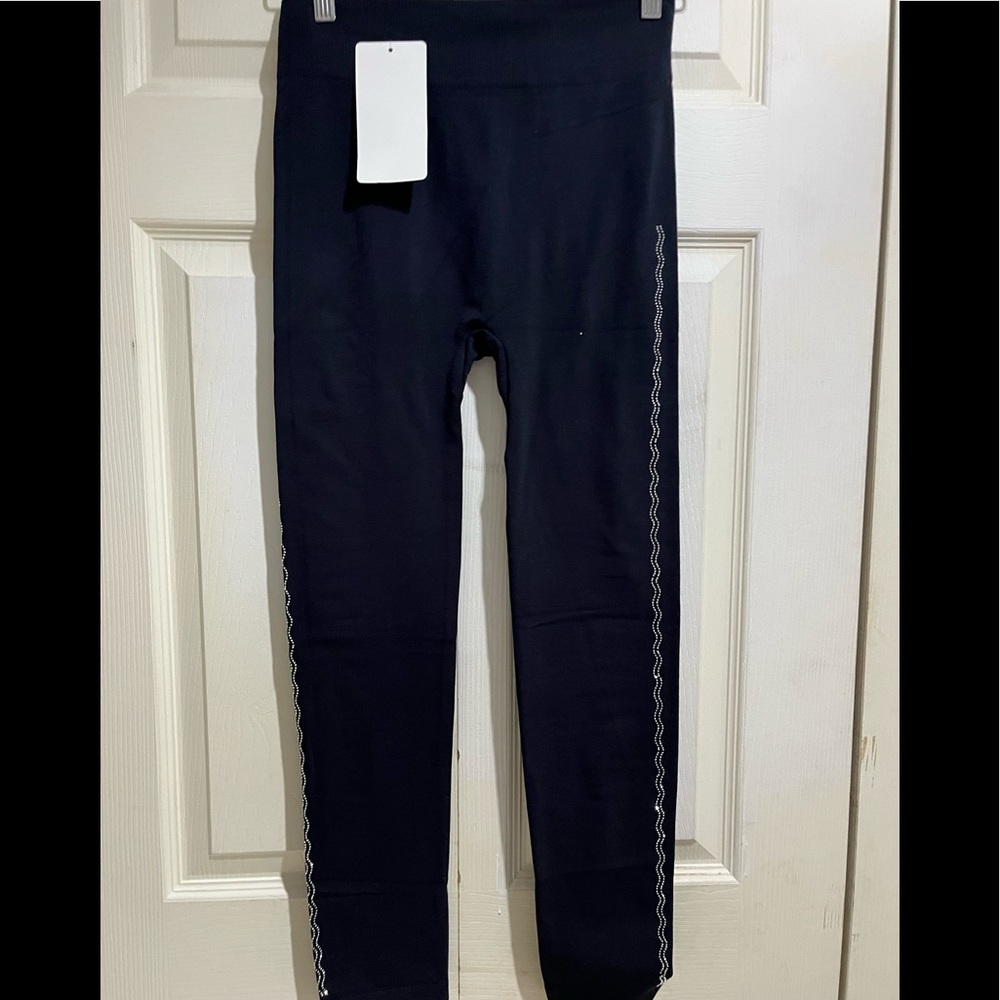 No Name Fashion Navy Blue Leggings - One Size
